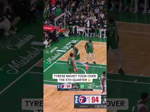 Tyrese Maxey dropped 12 points in the 4th leading the 76ers to the Game 2 dub 👏