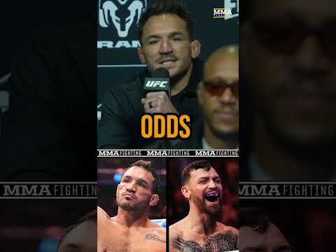 Michael Chandler REACTS to being MASSIVE underdog against Mauricio Ruffy at #UFCWhiteHouse