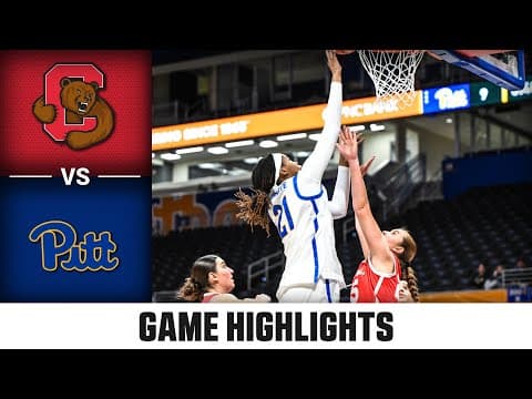 Cornell vs. Pitt Game Highlights | 2025-26 ACC Women's Basketball