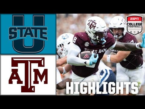 Utah State Aggies vs. Texas A&M Aggies | Full Game Highlights | ESPN College Football