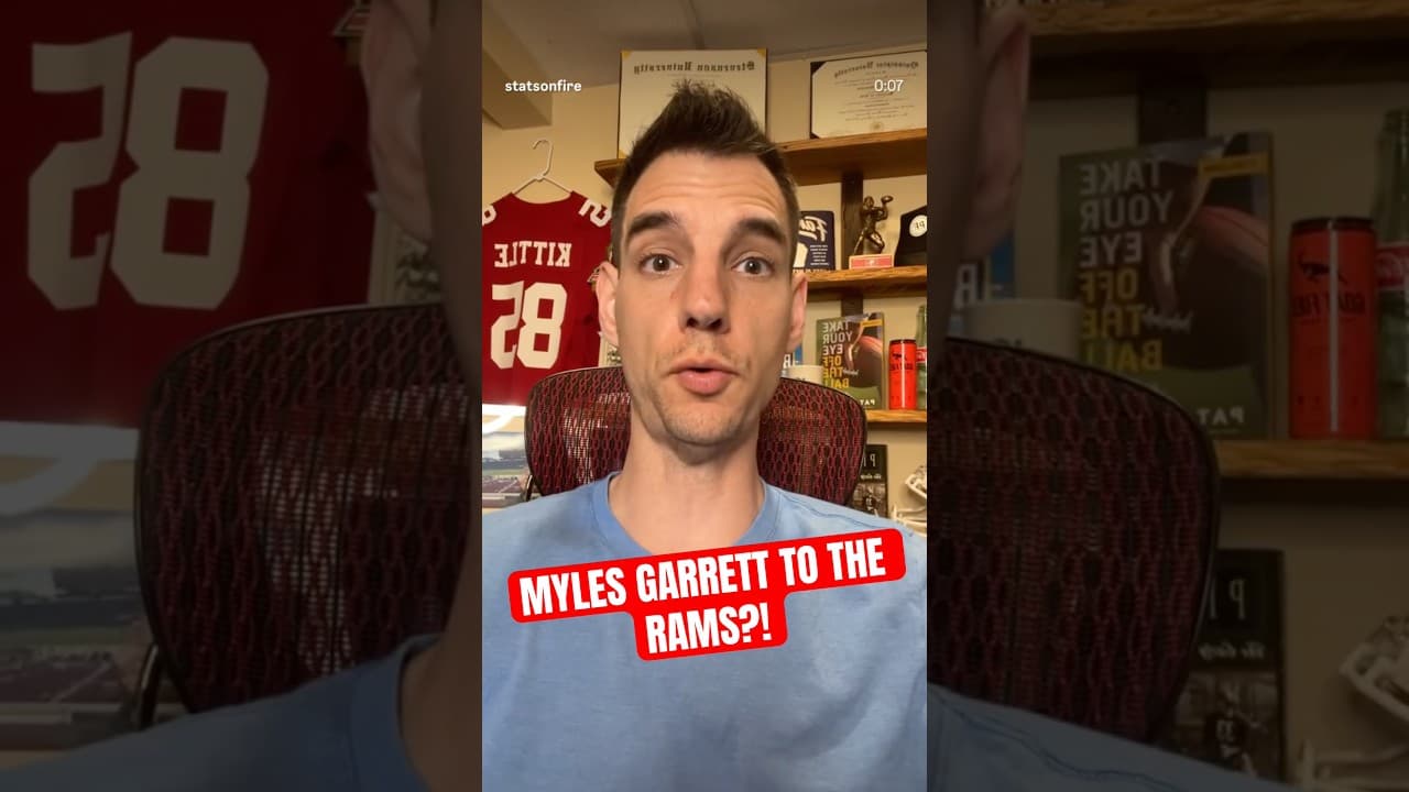 Myles Garrett to the Rams?! #49ers #mylesgarrett #rams
