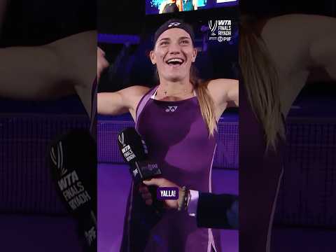 LET’S GO!! How it feels to be through to the final! 🙌 #WTAFinalsRiyadh #TimeaBabos #LuisaStefani