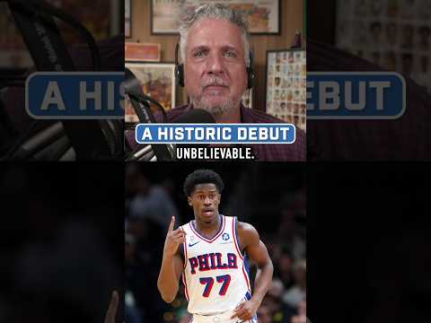 "Unbelievable." V.J. Edgecombe made HISTORY in his rookie debut.