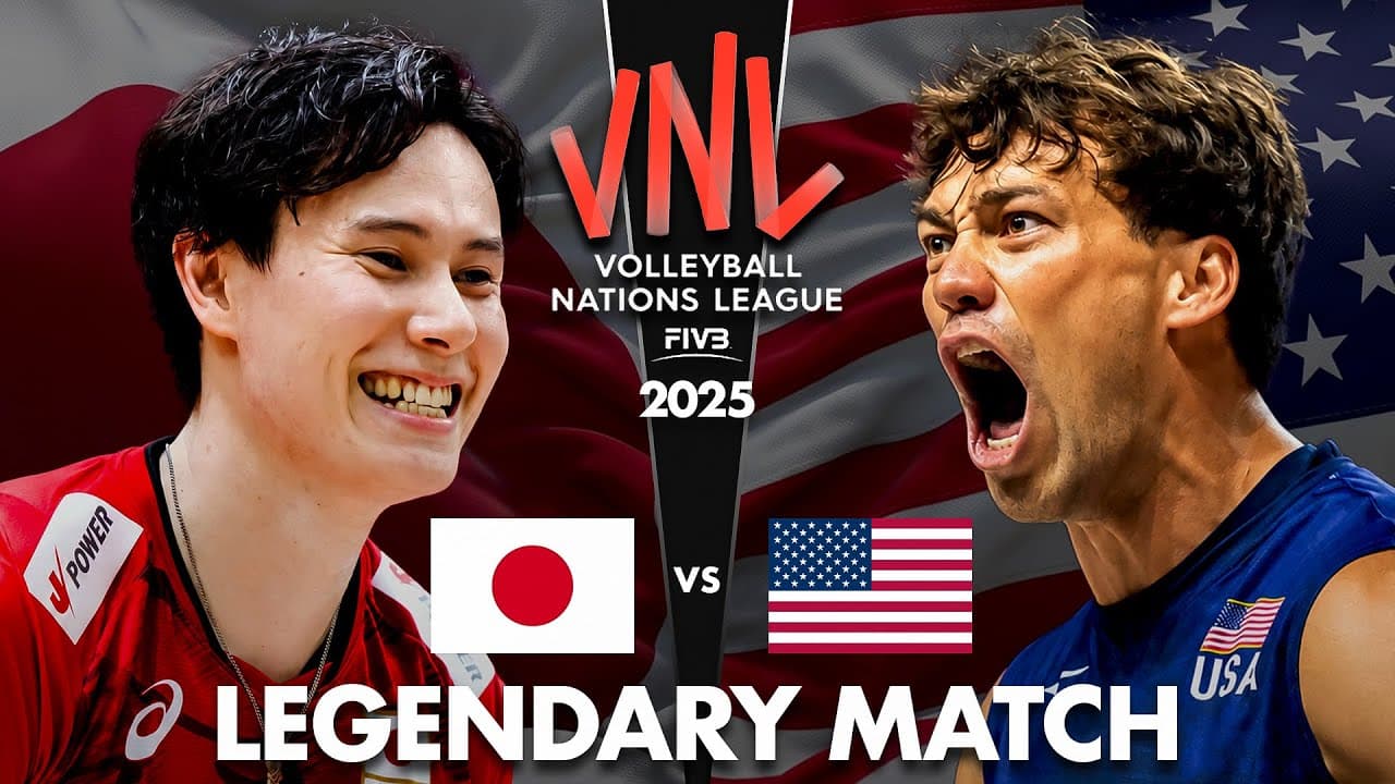 Japan vs USA | Legendary Volleyball Match | Men's VNL 2025