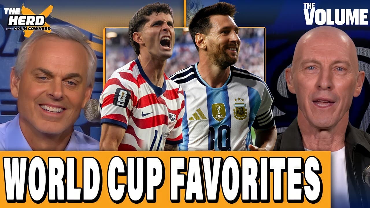 Colin Cowherd talks WORLD CUP FAVORITES + Messi, Mbappe, Pulisic | THE HERD