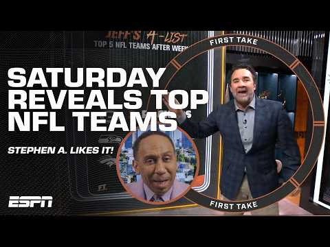 Jeff Saturday's A-List gets an A- from Stephen A. 📝 'Rams are the MOST COMPLETE team!' | First Take