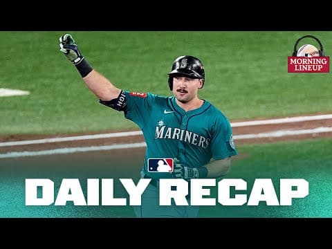 Mariners win Game 1 of the ALCS, previewing Dodgers vs. Brewers! | Morning Lineup (MLB Daily Recap)