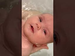 Baby Bath Swimming Lessons #bathtime #babyswimming #babybath #watersafety