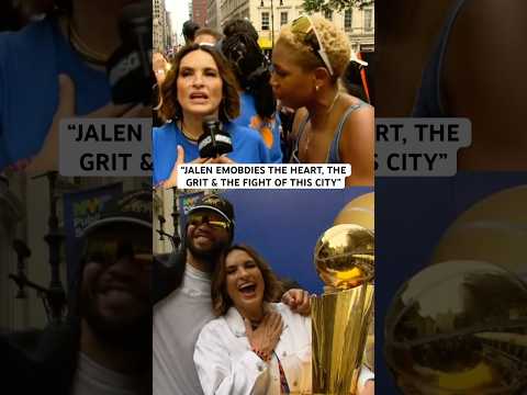 Mariska Hargitay talks what Jalen Brunson means to the city of New York ❤️🔶🔷