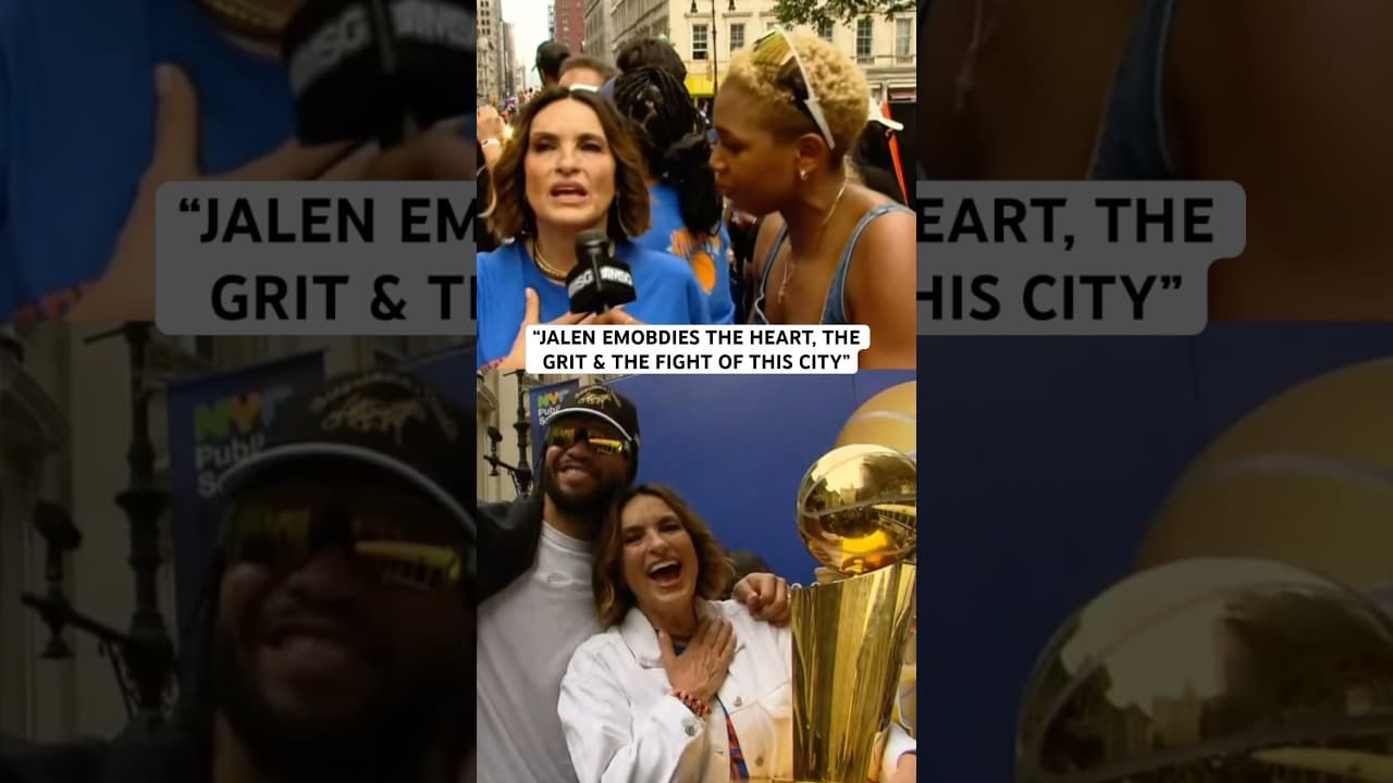 Mariska Hargitay talks what Jalen Brunson means to the city of New York ❤️🔶🔷