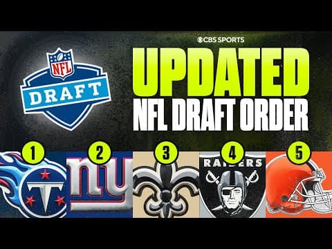 UPDATED 2026 NFL Draft Order after Week 13: Titans remain at No. 1 | What should Giants do at No. 2?