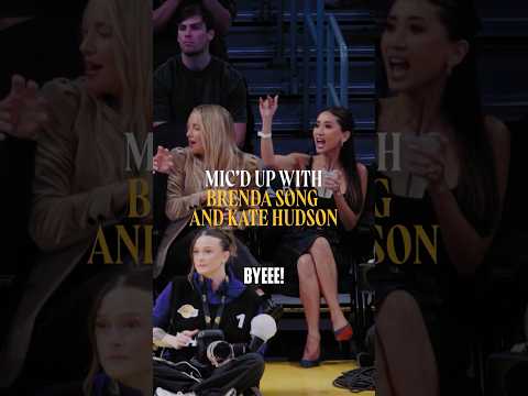 Brenda Song and Kate Hudson: BIG Lakers fans 💜 #nba #celebrities