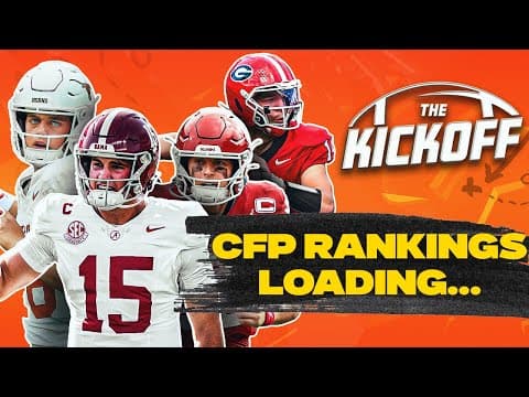 CFP Rankings Preview w/Heather Dinich + Texas vs Georgia, Bama vs OU SEC Showdown | The Kickoff