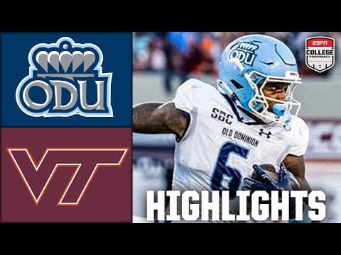 Old Dominion Monarchs vs. Virginia Tech Hokies | Full Game Highlights | ESPN College Football