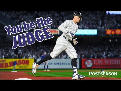 Aaron Judge is ON FIRE this Postseason 🔥 (CLUTCH homer in ALDS Game 3, 11 hits)