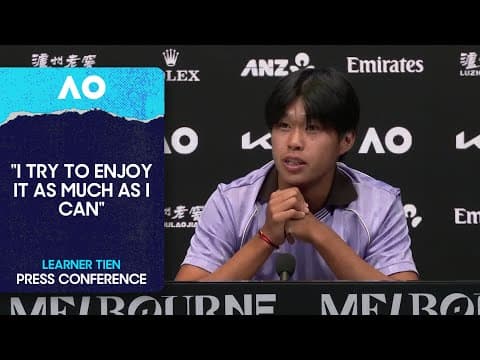 Learner Tien Press Conference | Australian Open 2026 Third Round