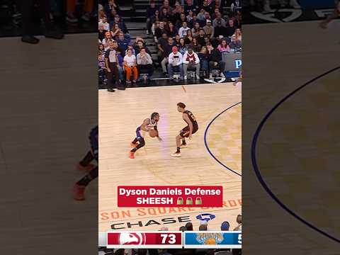Dyson’s had ‘em in solitary confinement all night 🗜️🗜️🗜️ #nba #hawks #dysondaniels #defense