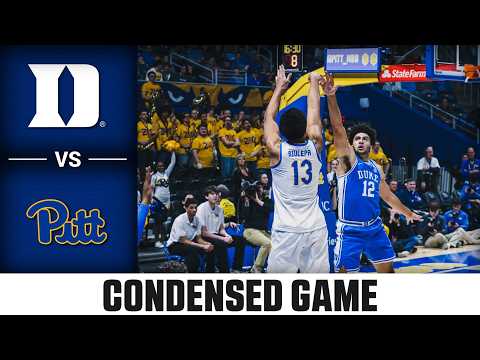 Duke vs. Pitt Condensed Game | 2025-26 ACC Men's Basketball