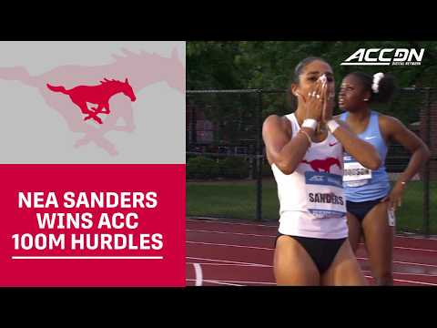 SMU's Nea Sanders Wins ACC 100-Meter Hurdles