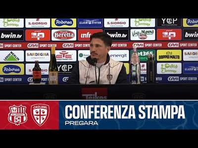 SERIE A ENILIVE |  MISTER PISACANE IN CONFERENZA STAMPA | SASSUOLO - CAGLIARI