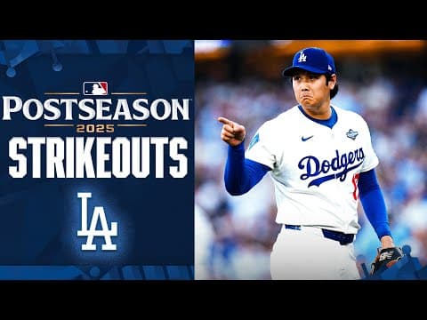 Shohei Ohtani has struck out 25 batters in 18 innings this Postseason! 😤 (Dodgers Game 7 starter!)