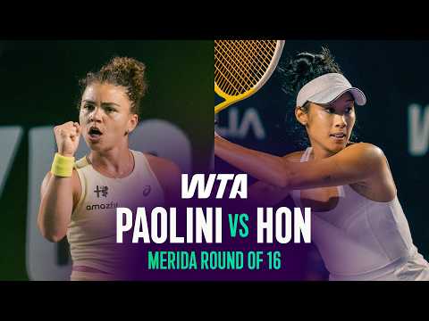 Jasmine Paolini vs. Priscilla Hon | 2026 Merida Round of 16 | WTA Match Highlights