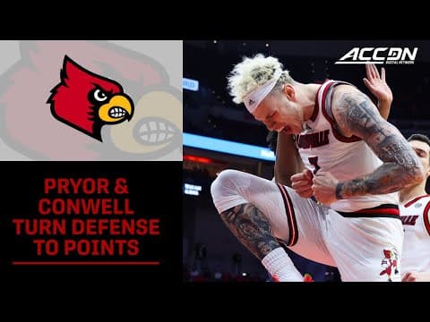 Louisville's Kasean Pryor & Ryan Conwell Turn Offense Into Defense