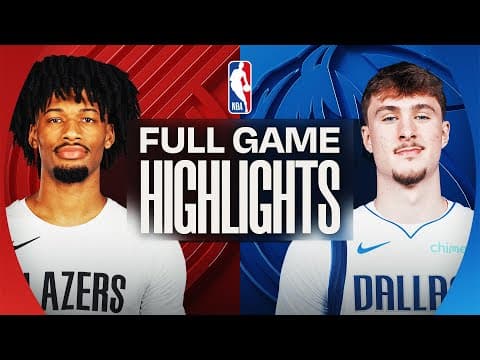 TRAIL BLAZERS at MAVERICKS | FULL GAME HIGHLIGHTS | November 16, 2025
