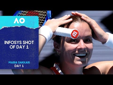 Maria Sakkari Hits 1 In a Million Winner! | Australian Open 2026