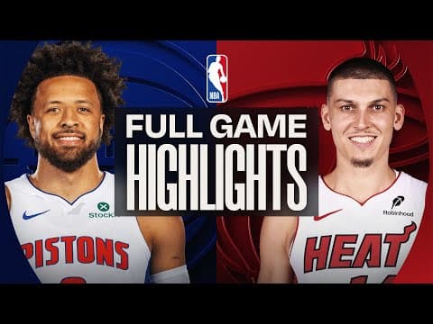 PISTONS at HEAT | FULL GAME HIGHLIGHTS | November 29, 2025