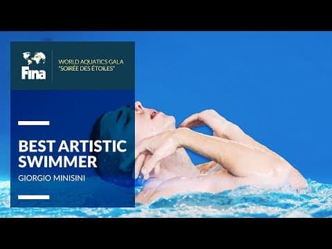 Giorgio Minisini - Best Male Artistic Swimmer | FINA World Aquatics Gala 2018