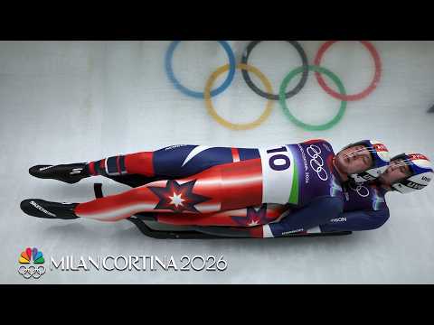 USA's Marcus Mueller, Ansel Haugsjaa put up stunning first run | Winter Olympics 2026 | NBC Sports