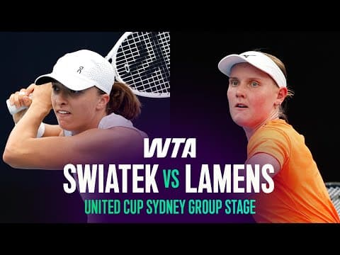 Iga Swiatek vs. Suzan Lamens Highlights | 2026 United Cup Sydney Group Stage | WTA Match Highlights