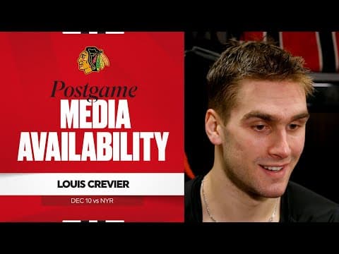 "I thought I could have an easier breakaway." | Louis Crevier Postgame 12.10.25