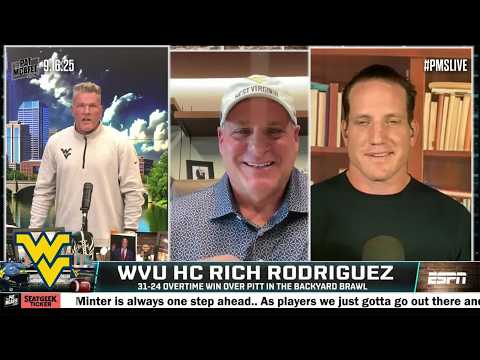 Rich Rod talks 'EMOTIONAL' win vs. Pitt in the Backyard Brawl 👏 | The Pat McAfee Show