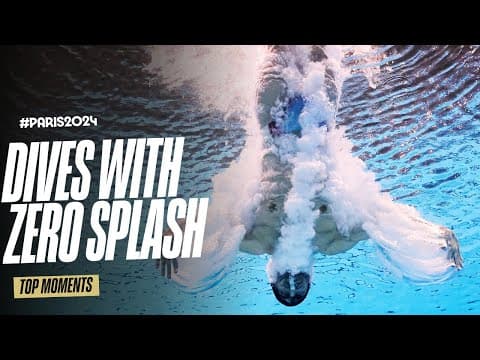 10 dives with ZERO splash at #Paris2024 | Top Moments