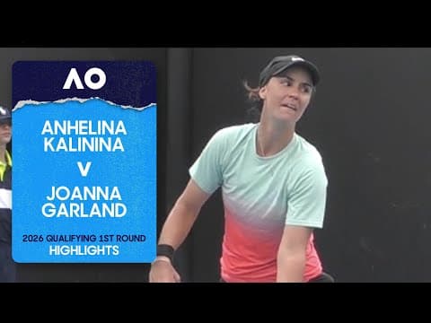 Anhelina Kalinina v Joanna Garland Highlights | Australian Open 2026 First Round