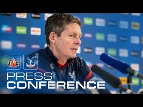 🗣️🎙️Oliver Glasner Press Conference | Sunderland v Crystal Palace | Premier League