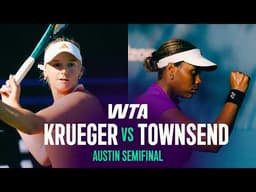 Ashlyn Krueger vs. Taylor Townsend | 2026 Austin Semifinals | WTA Match Highlights