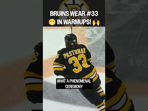 LAST LOOK at #33 on the ice in Boston 👀