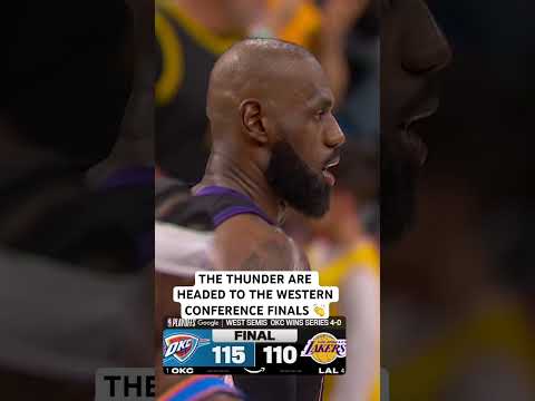 The Thunder advance to the Western conference finals 👏