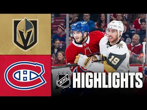 Golden Knights vs. Canadiens | NHL Highlights | January 27, 2026