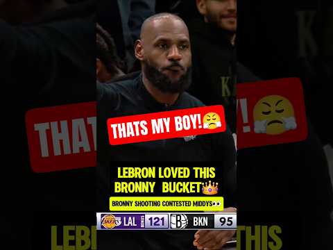 LeBron watching Bronny COOK👀