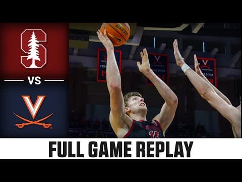 Stanford vs. Virginia Full Game Replay | 2025-26 ACC Men's Basketball