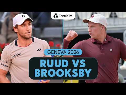 Entertaining Casper Ruud vs Jenson Brooksby Battle | Geneva 2026 Highlights