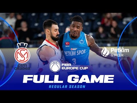 LIVE - CSM CSU Raiffeisen Oradea v Aliaga Petkimspor | FIBA Europe Cup 2025-26 | Regular Season