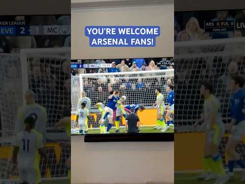 You're welcome Arsenal fans! Rog reacts to Jake O'Brien goal for Everton