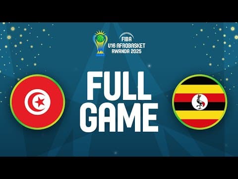 LIVE - Tunisia v Uganda | FIBA U16 AfroBasket 2025 | Group Phase