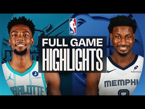HORNETS at GRIZZLIES | FULL GAME HIGHLIGHTS | January 28, 2026