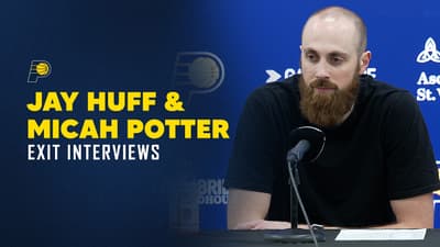 Jay Huff Talks About Playing in All 82 Games, Micah Potter on Opportunity This Year | Exit Interview